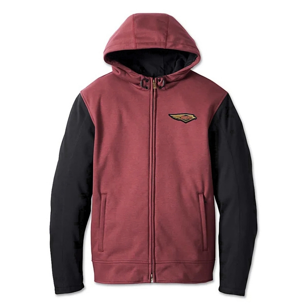 Harley-Davidson 120th Anniversary Deflector Riding Fleece Hooded Jacket (L)